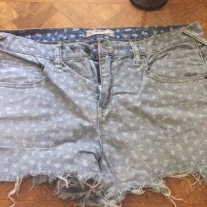 Free people denim shorts